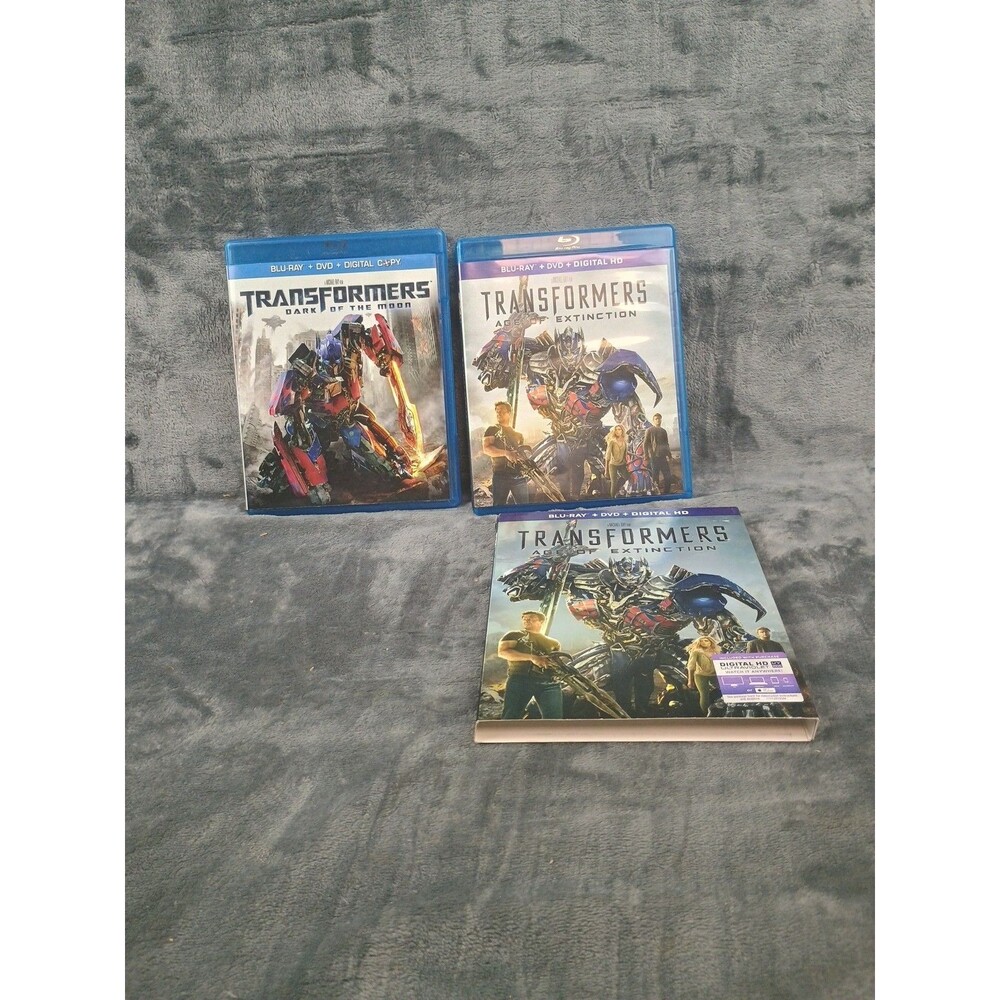 Transformers Age of Extinction and Dark of the moon - 2 Blu-ray/DVD  lot